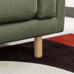 Newton Matte Plush Velvet Corner Chaise Sofa - thumbnail 5