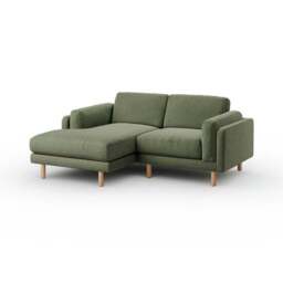Newton Matte Plush Velvet Corner Chaise Sofa - thumbnail 6