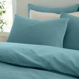 Ashton Cotton Waffle 100% Cotton Standard Pillowcase Pair