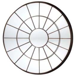 Villisca Window Round Wall Mirror - thumbnail 2