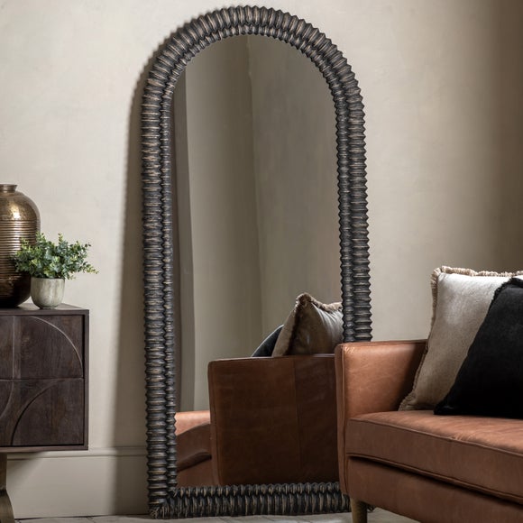 Sawan Arched Distressed Full Length Leaner Mirror - image 1
