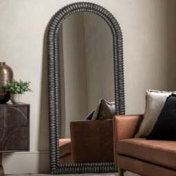 Sawan Arched Distressed Full Length Leaner Mirror - thumbnail 1
