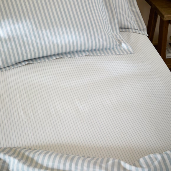 Hebden Narrow Stripe 100% Cotton Fitted Sheet - image 1