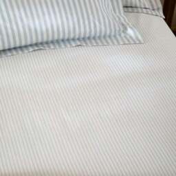 Hebden Narrow Stripe 100% Cotton Fitted Sheet - thumbnail 2