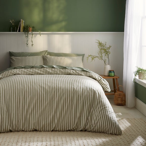 Portloe Stripe 100% Cotton Duvet Cover & Pillowcase Set - image 1