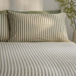 Portloe Stripe 100% Cotton Duvet Cover & Pillowcase Set - thumbnail 2