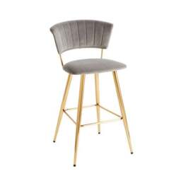 Kendall Bar Stool, Velvet - thumbnail 6
