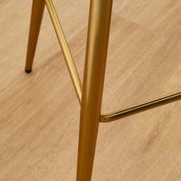 Kendall Bar Stool, Velvet - thumbnail 4