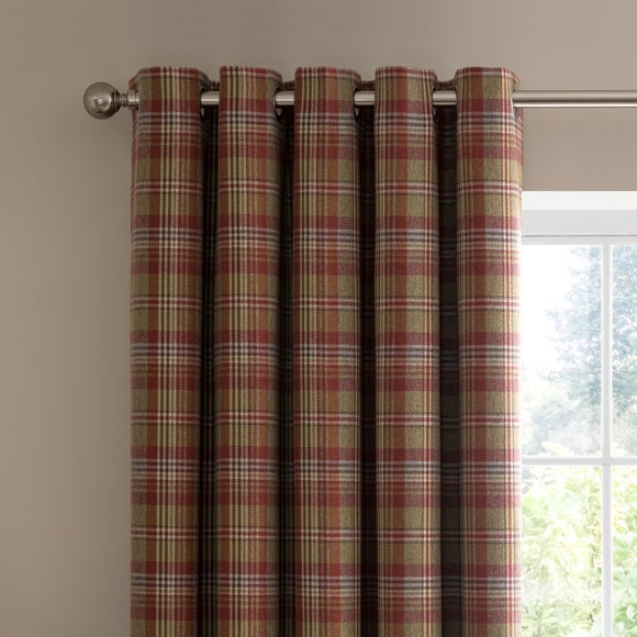 Kenmore Check Eyelet Curtains - image 1