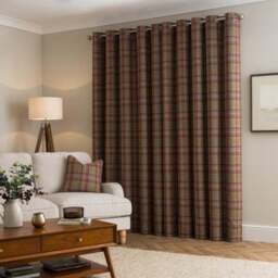 Kenmore Check Eyelet Curtains - thumbnail 4