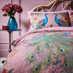 Matthew Williamson Xanadu Peacock 100% Cotton Duvet Cover & Pillowcase Set - thumbnail 3