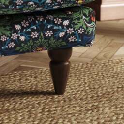 Jolene William Morris Blackthorn Print Velvet Snuggle Chair - thumbnail 5