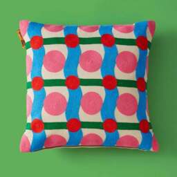 Yinka Ilori Sweet Flows Cotton Square Cushion - thumbnail 2