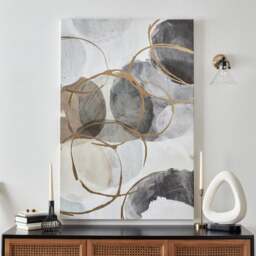 Circles Framed Canvas - thumbnail 1