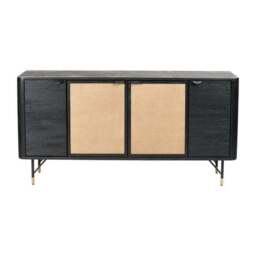 Fiji 4 Door Sideboard, Acacia Wood and Rattan - thumbnail 6