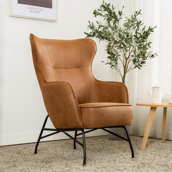Mason Faux Leather Occasional Armchair - image 1