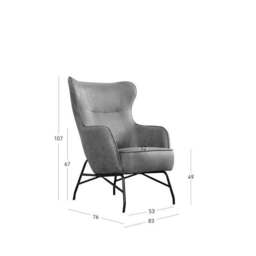 Mason Faux Leather Occasional Armchair - thumbnail 3