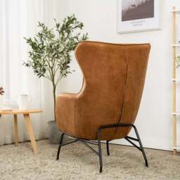 Mason Faux Leather Occasional Armchair - thumbnail 2
