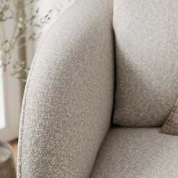 Wren Two Tone Boucle Swivel Chair - thumbnail 3