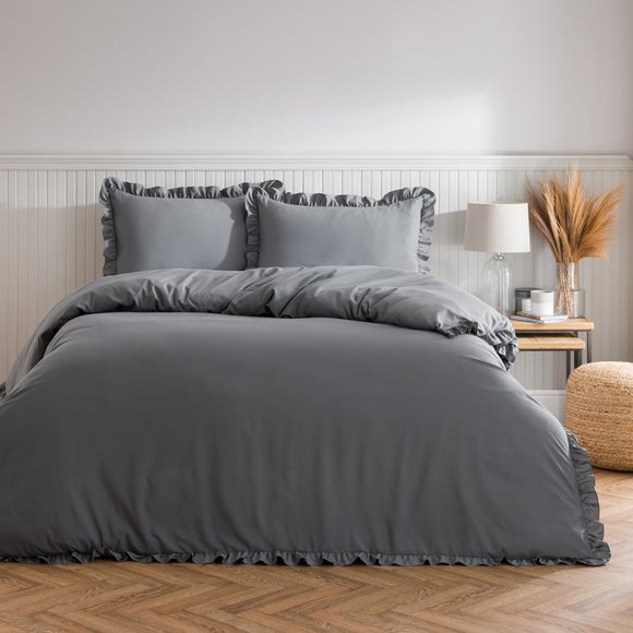 Briona Frilled Edge Duvet Cover & Pillowcase Set - image 1
