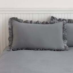 Briona Frilled Edge Duvet Cover & Pillowcase Set - thumbnail 2