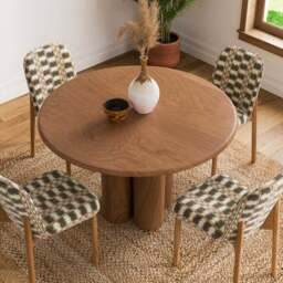 Cody Dining Chair, Avis Striped Fabric - thumbnail 3