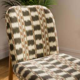 Cody Dining Chair, Avis Striped Fabric - thumbnail 2