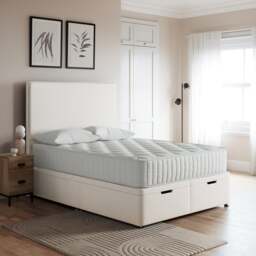 Luxury End Ottoman Base, Linen - thumbnail 1
