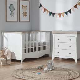 CuddleCo Clara 2 Piece Nursery Furniture Set - thumbnail 1