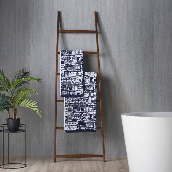 Elements Coastal Boats Cotton Towel - image 1