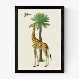 East End Prints Giraffe & Bird Print - thumbnail 2