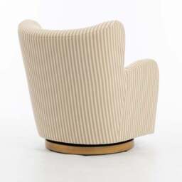 Theo Linford Stripe Swivel Armchair - thumbnail 4