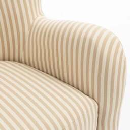 Theo Linford Stripe Swivel Armchair - thumbnail 3