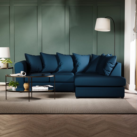 Blake Curved Arm Opulent Velvet Corner Chaise Sofa - image 1