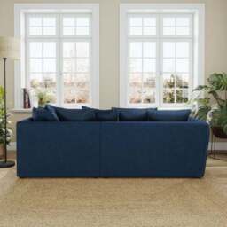 Blake Curved Arm Opulent Velvet Corner Chaise Sofa - thumbnail 3