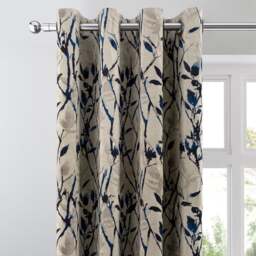 Zen Jacquard Eyelet Curtains - thumbnail 1