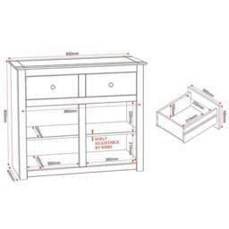 Panama 2 Door Sideboard - thumbnail 3