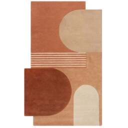 Lozenge Abstract Shaped Wool Rug - thumbnail 5