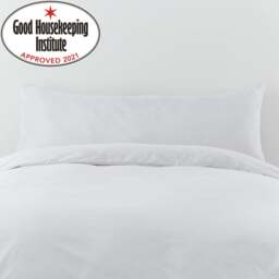Non Iron Plain Dye White Body Pillowcase