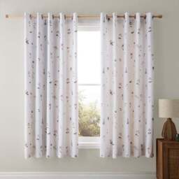 Pressed Floral Blackout Eyelet Curtains - thumbnail 2