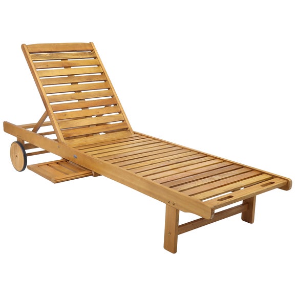Acacia Wooden Lounger - image 1