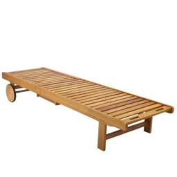 Acacia Wooden Lounger - thumbnail 2
