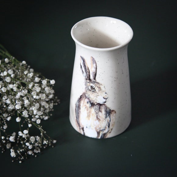 Meg Hawkins Ceramic Hare Vase - image 1