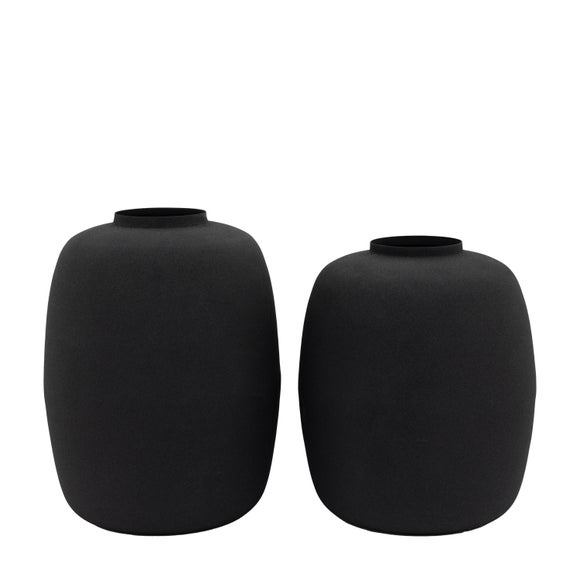Set of 2 Damita Metal Vases - image 1