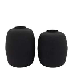 Set of 2 Damita Metal Vases - thumbnail 1