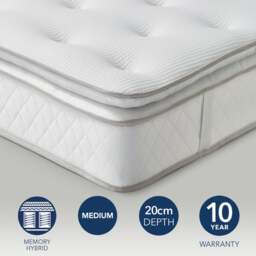 Fogarty Open Coil Memory Foam Pillow Top Hybrid Mattress