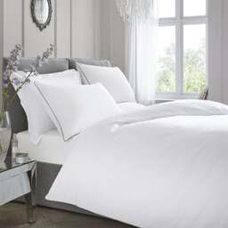 Appletree Piped 100% Cotton Duvet Cover & Pillowcase Set - thumbnail 1