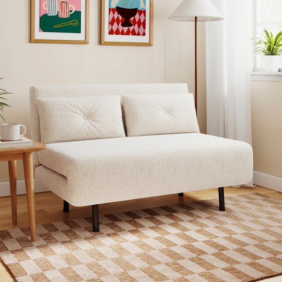 Phoebe Sherpa 2 Seater Small Double Sofa Bed - image 1