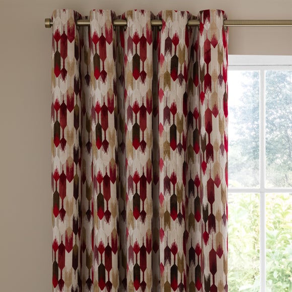 Kelso Cut Velvet Eyelet Curtains - image 1