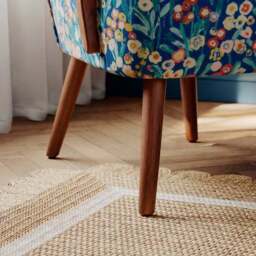 Eliza Harriet Meadow Print Wooden Occasional Armchair - thumbnail 5